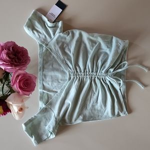 Hollister small light Teal crop top